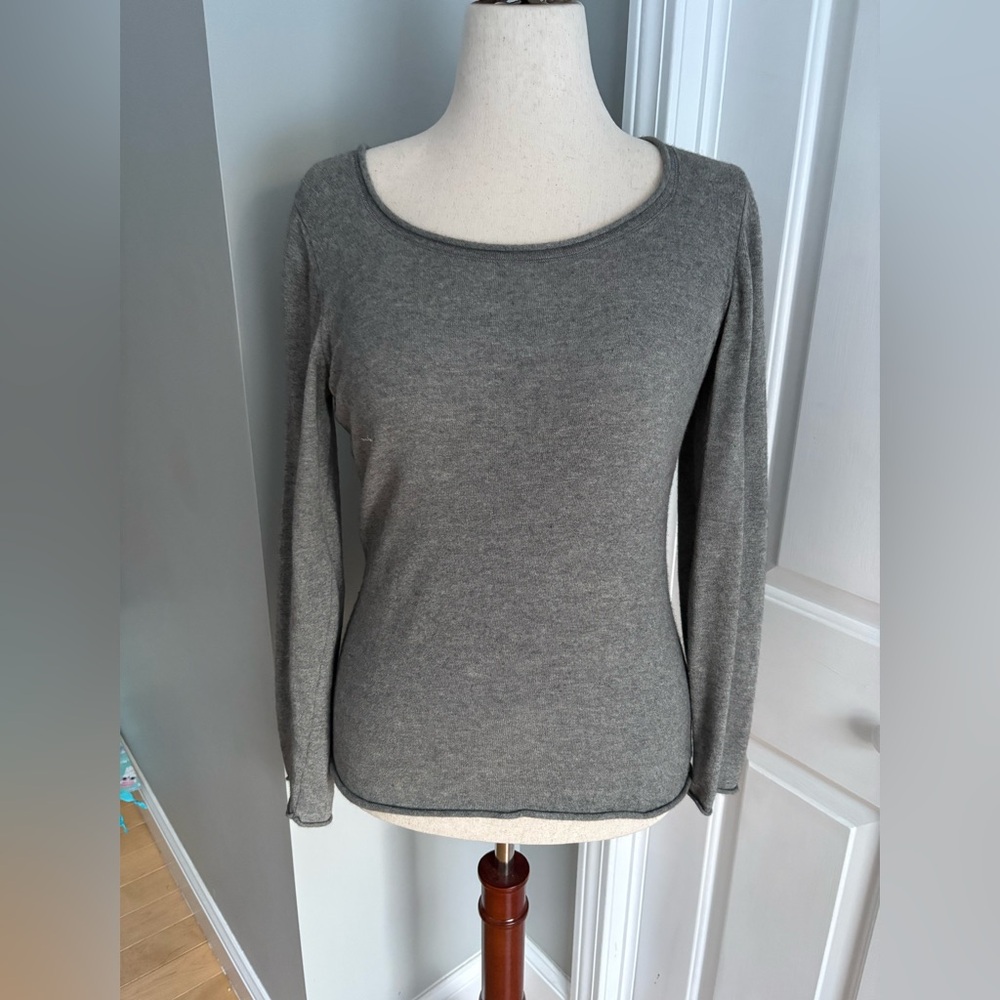 Banana Republic Charcoal Knit Top